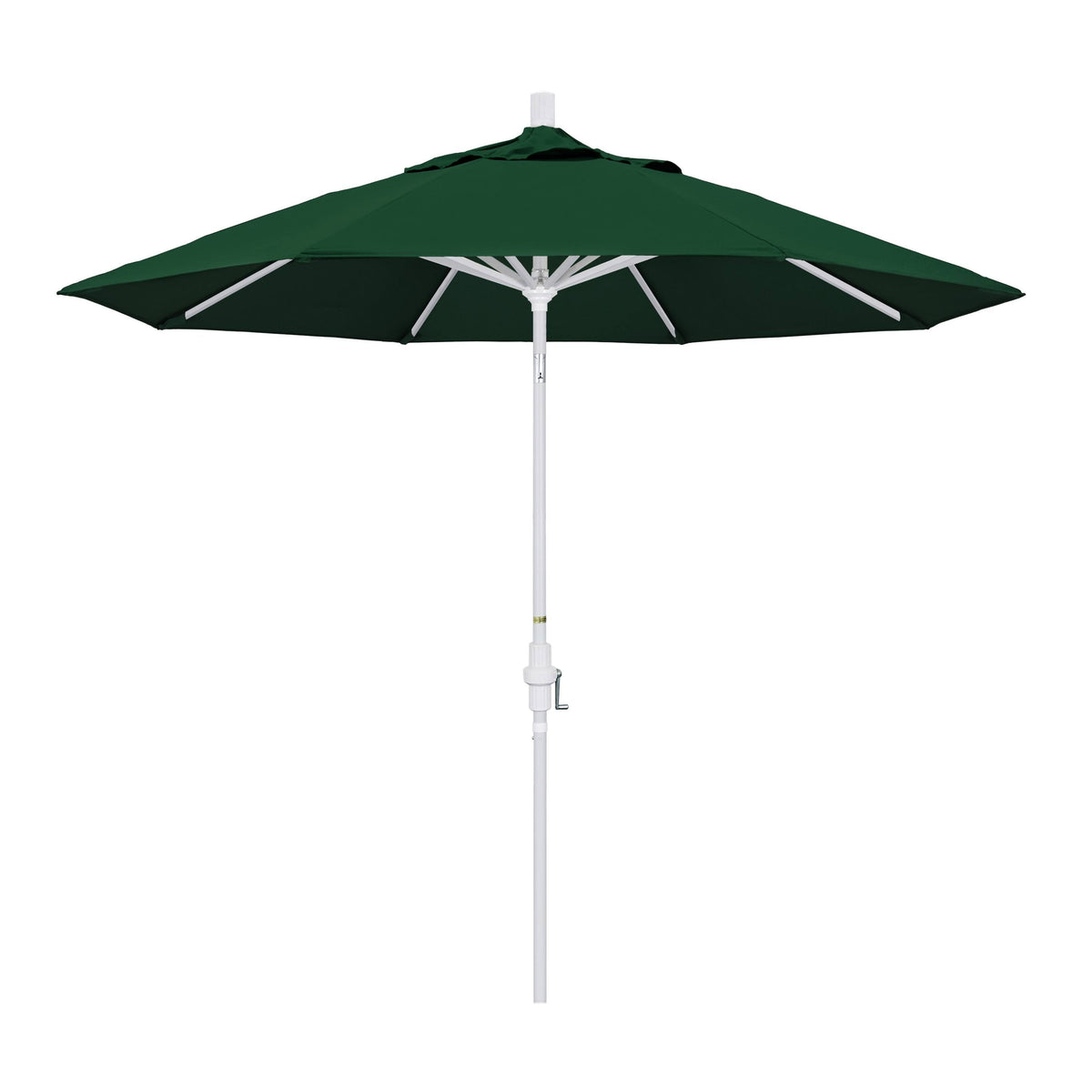 9' Aluminum Market Umbrella Hunter Green I40255