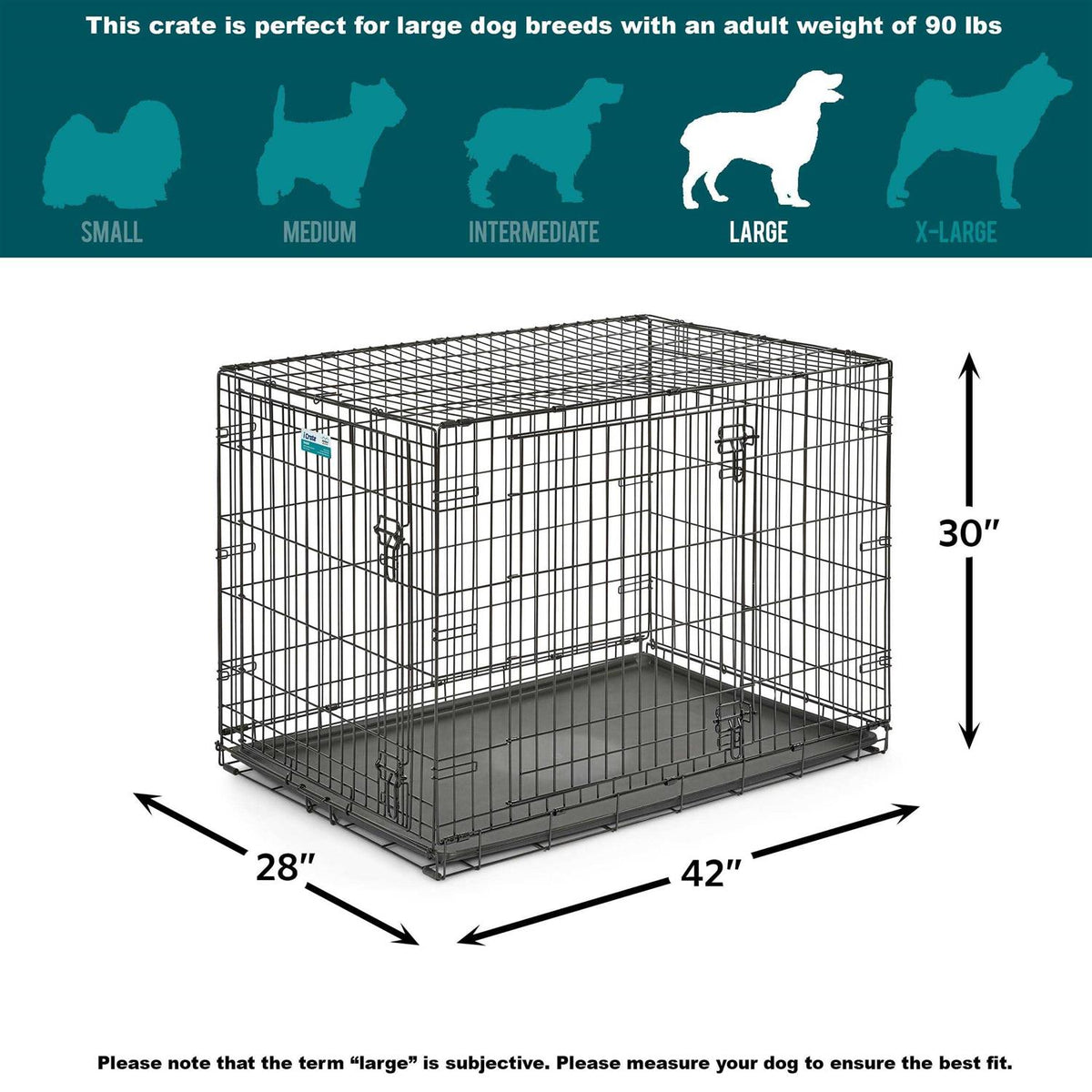 Double Door Dog Crate A64280