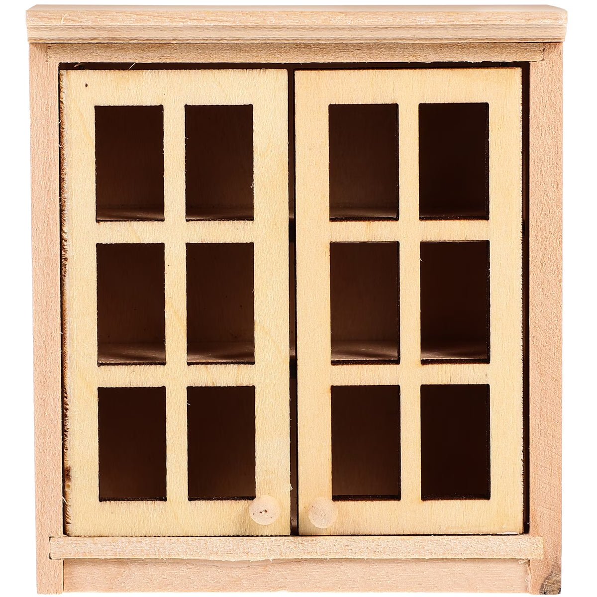 Armless Love Chair Dollhouse Furniture Wood 2 Count W4820