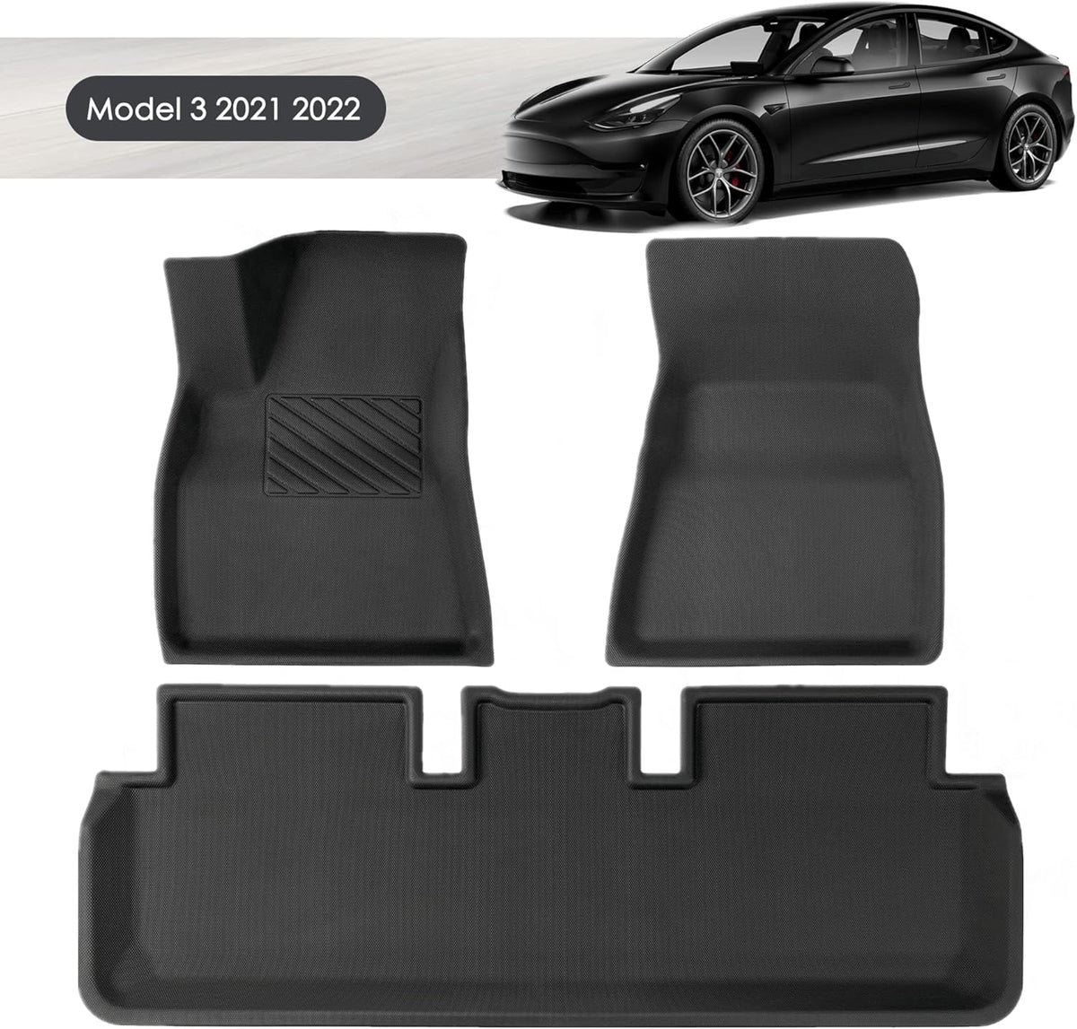 Waterproof 3D Floor Liners for Tesla Model 3 R464234