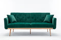 Velvet Accent Sofa with Rose Gold Metal Feet B685