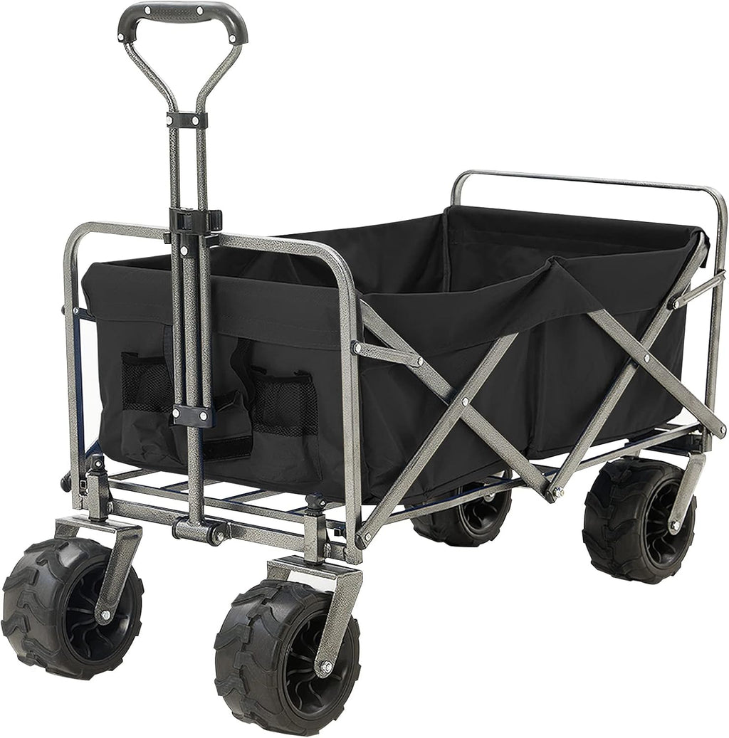 Red & Grey Collapsible Utility Wagon Cart with Wheels U1662