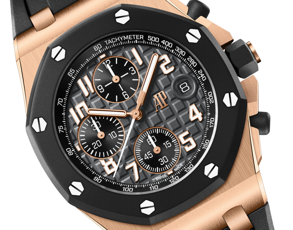 Pink Gold Anthracite Grey Dial Chronograph 42mm D369