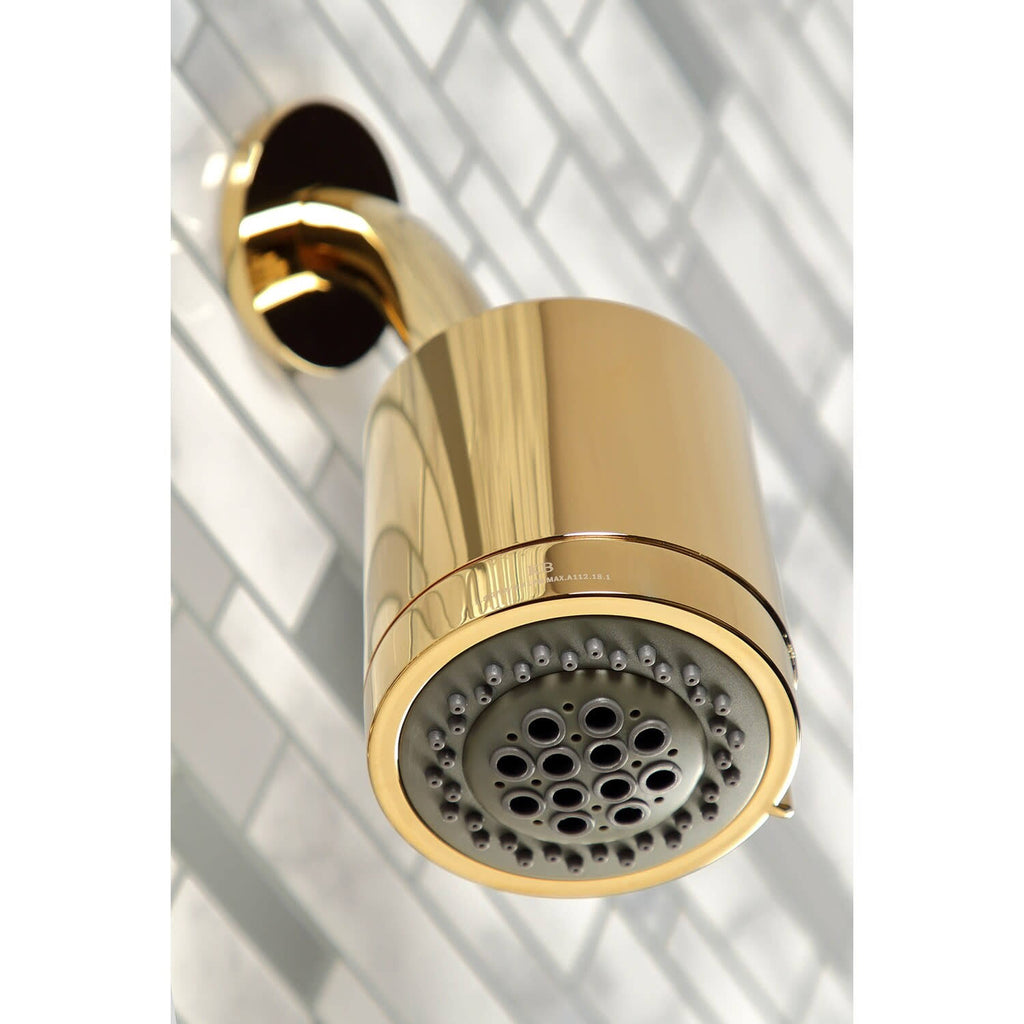 Polished Brass Three-Handle Tub and Shower Faucet I84534