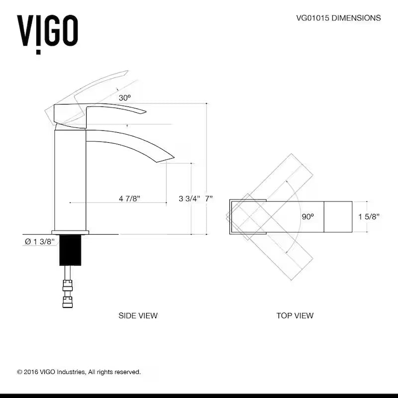 Single Handle Bathroom Faucet Matte Black H2800