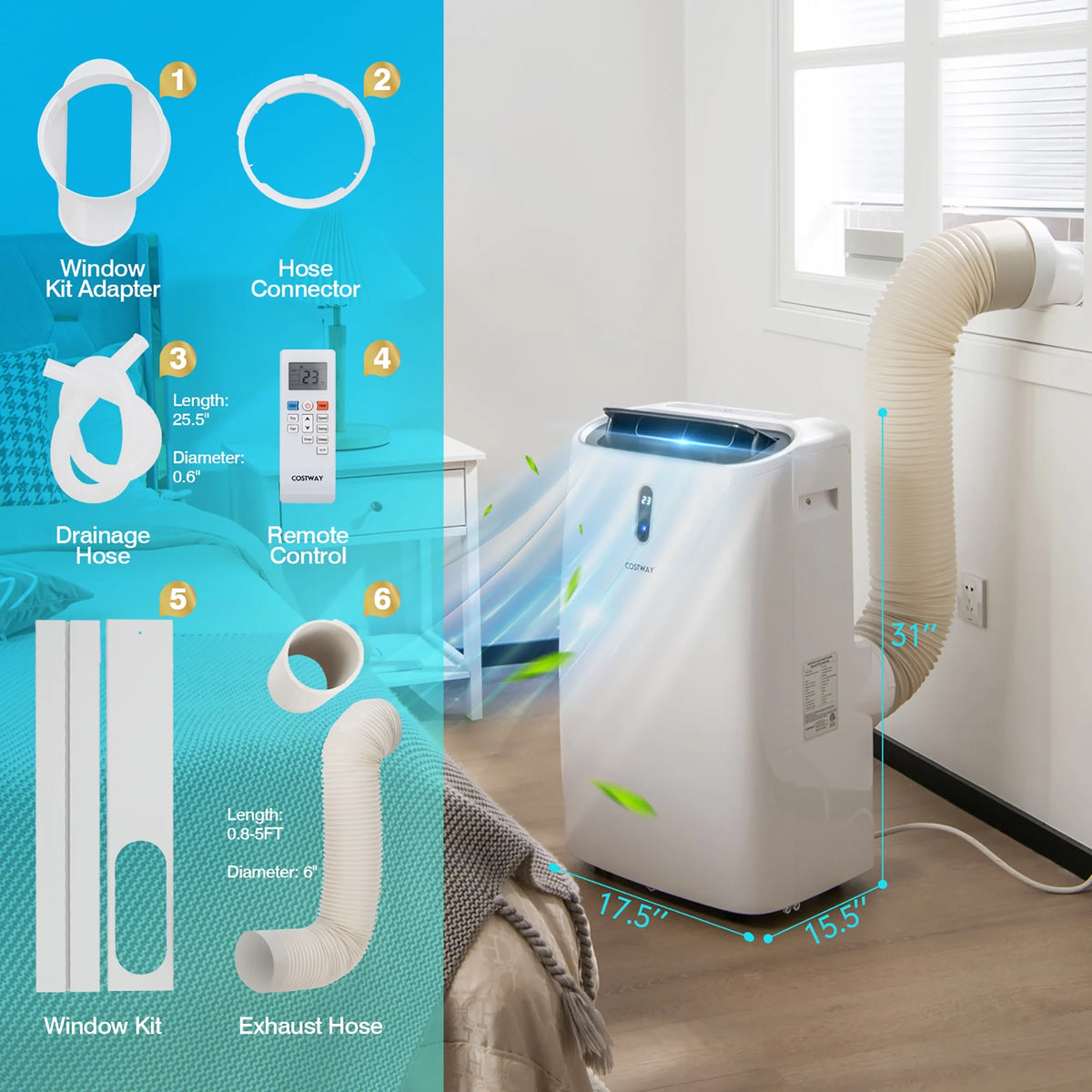 8800 BTU Portable Air Conditioner G571253