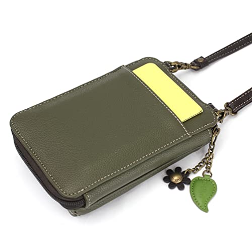 Faux Leather Multicolor Crossbody Cell Phone Purse N3147