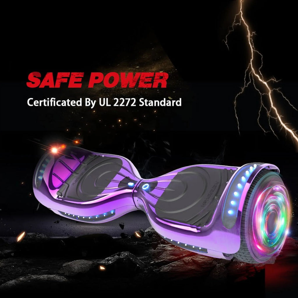 Chrome Purple Self Balancing Hoverboard with LED Light S930