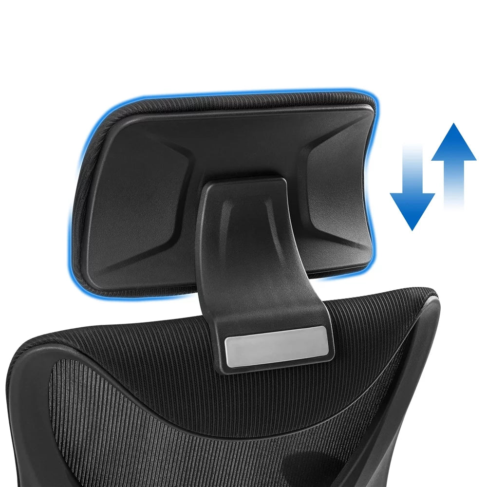 Set of 2 Black High Back Office Chair Q97125