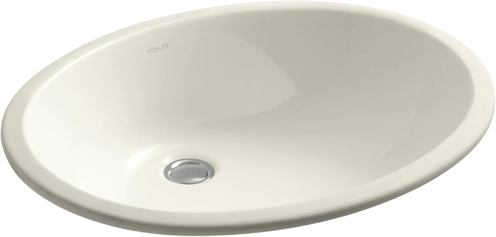 Biscuit Undercounter Bathroom Sink R234