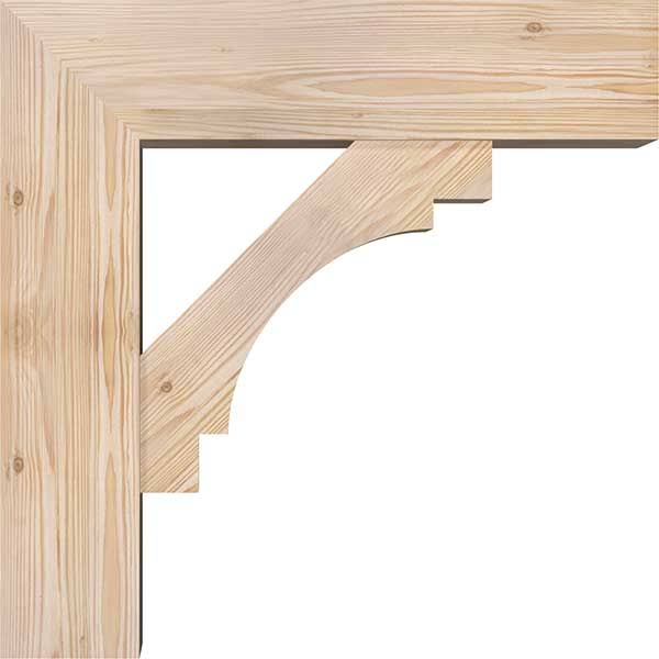 Douglas Fir Smooth Bracket with Offset Brace K82880