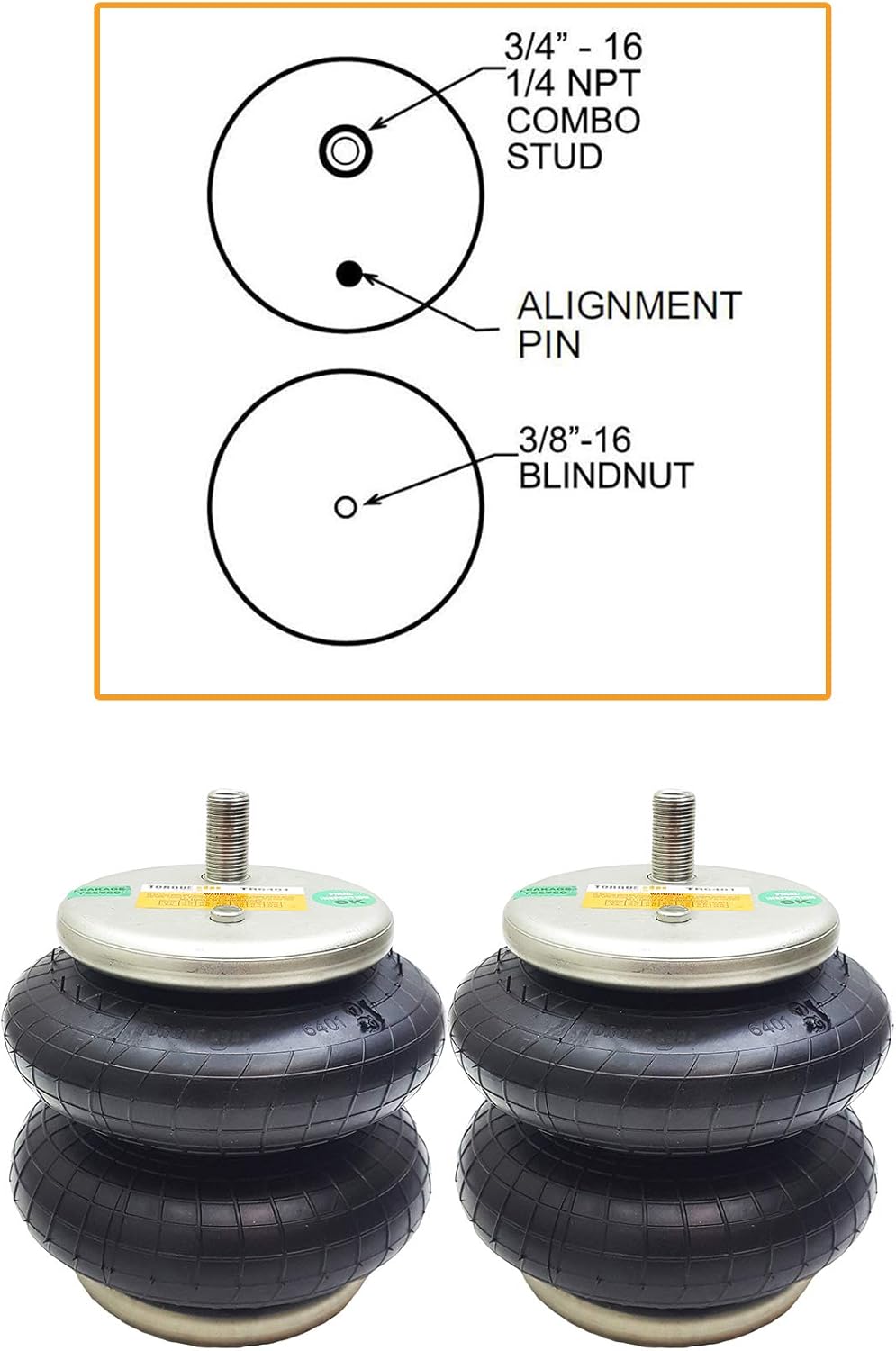 Air Spring Bag Suspension Kit K698054