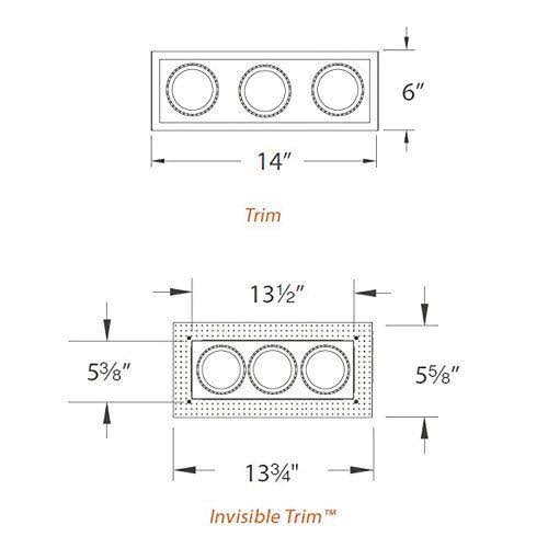 Low Voltage Three Light Trim C93608