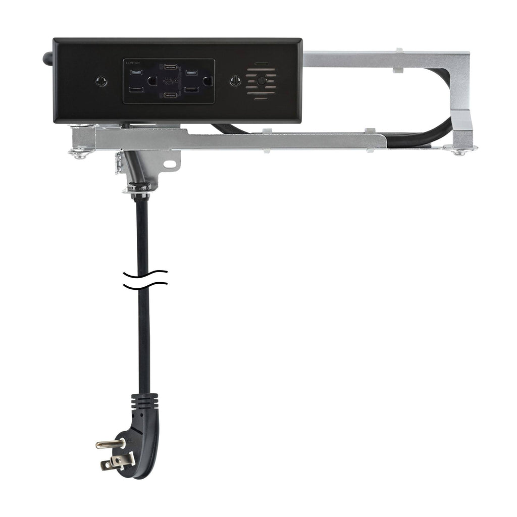 Black In-Drawer Outlet with 2 AC Outlets U947