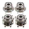 Front and Rear Wheel Bearing Hub Assembly with ABS Set of 4 U569026