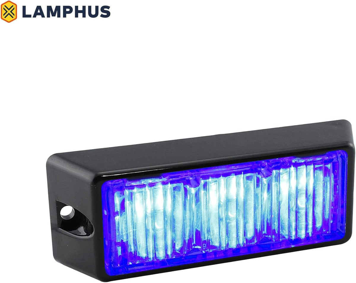 4pc 3.5" 3W Amber LED Flashing Strobe Light Head Surface-Mount R820935