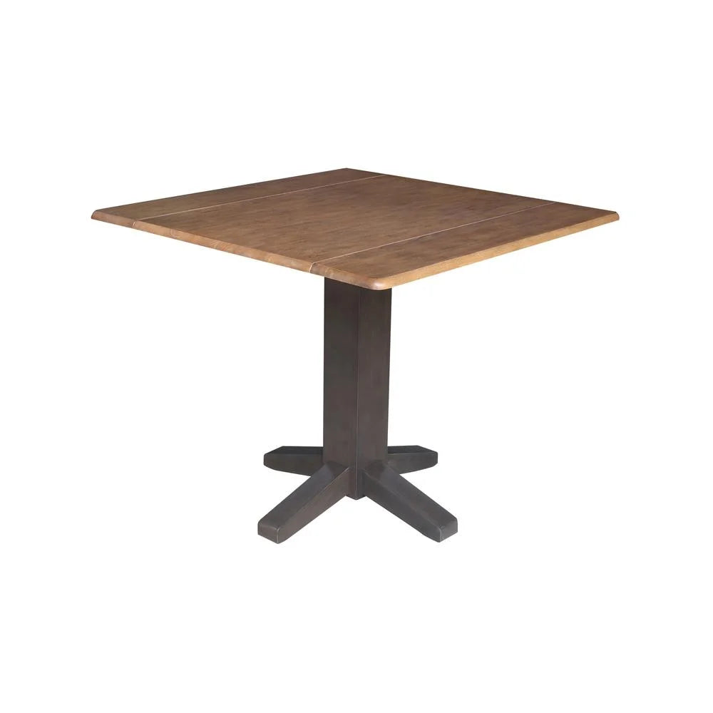 36" Solid Wood Square Dual Drop Leaf Dining Table R829869