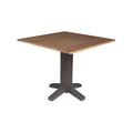 36" Solid Wood Square Dual Drop Leaf Dining Table R829869