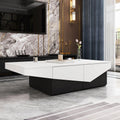 White and Black 4 Drawer Wood Coffee Table L688371