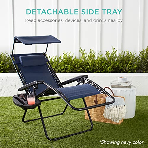 Beige Textilene Mesh Zero Gravity Recliner Chair Q528360