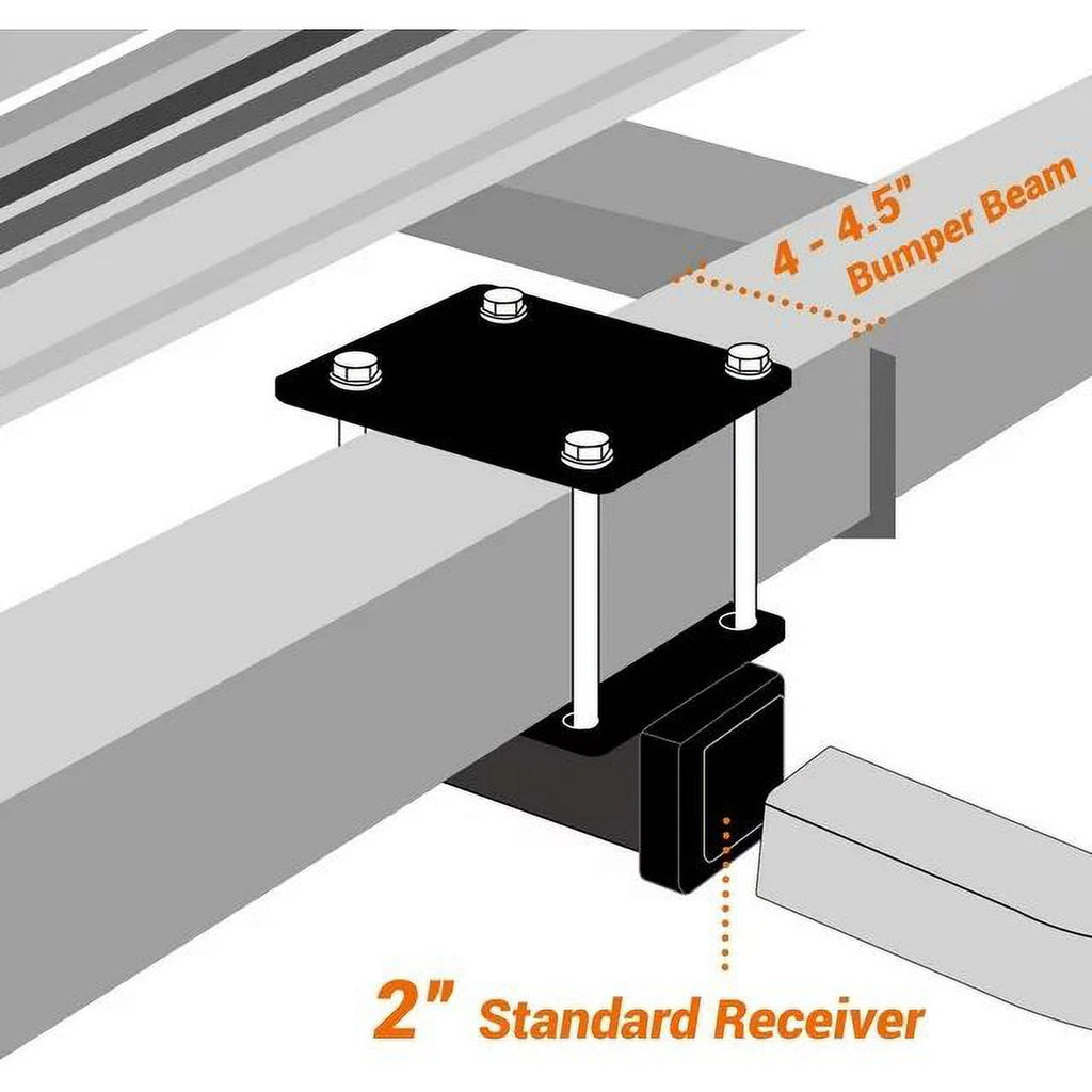 2 Receiver Trailer Bumper Hitch Adapter M579