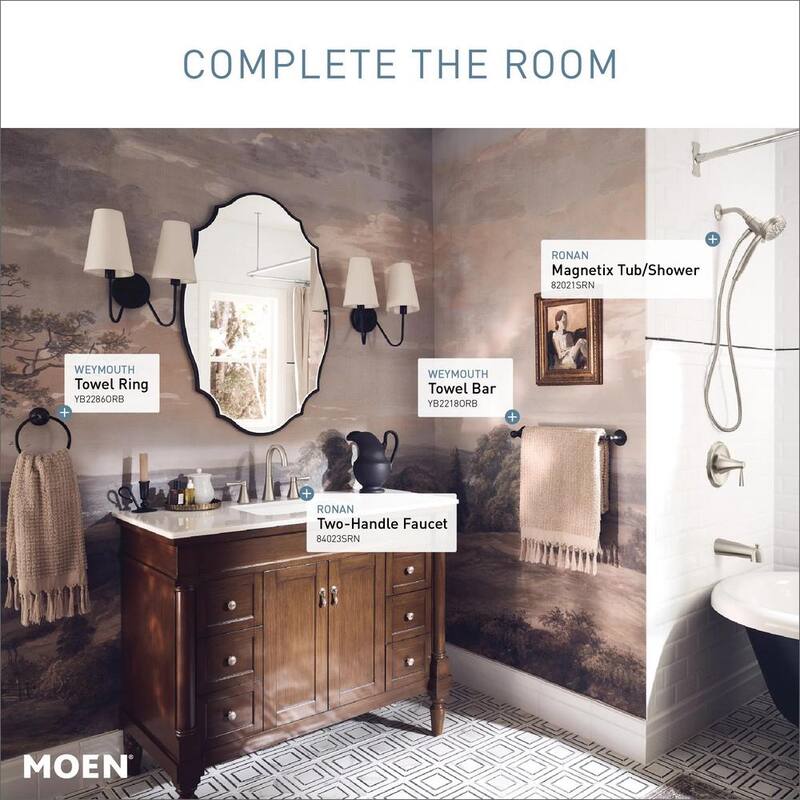 Brushed Nickel Tub and Shower Faucet C39179