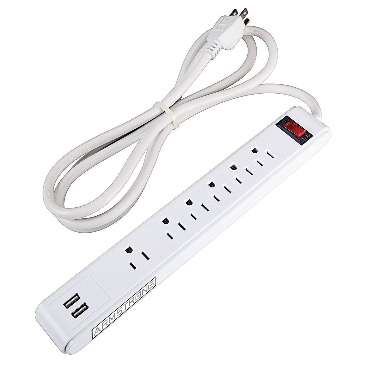 6-Outlet 2 USB Power Strip I932