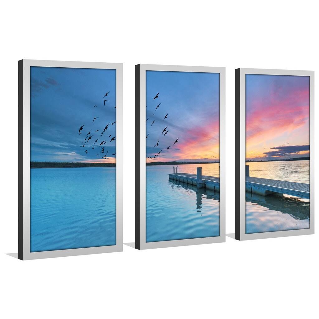 3 Piece Framed Photographic Print Set H445
