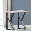 Black Metal Table Legs 2Pcs E95535