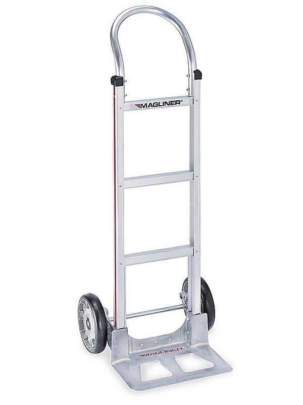 Aluminum Modular Hand Truck with Horizontal Loop Handle and Mold-On Rubber Wheels O193919