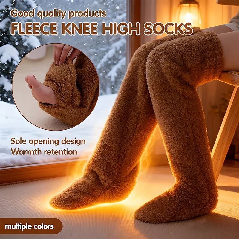 High Fuzzy Long Socks E735