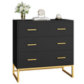 White 3 Drawer Wood Dresser M774
