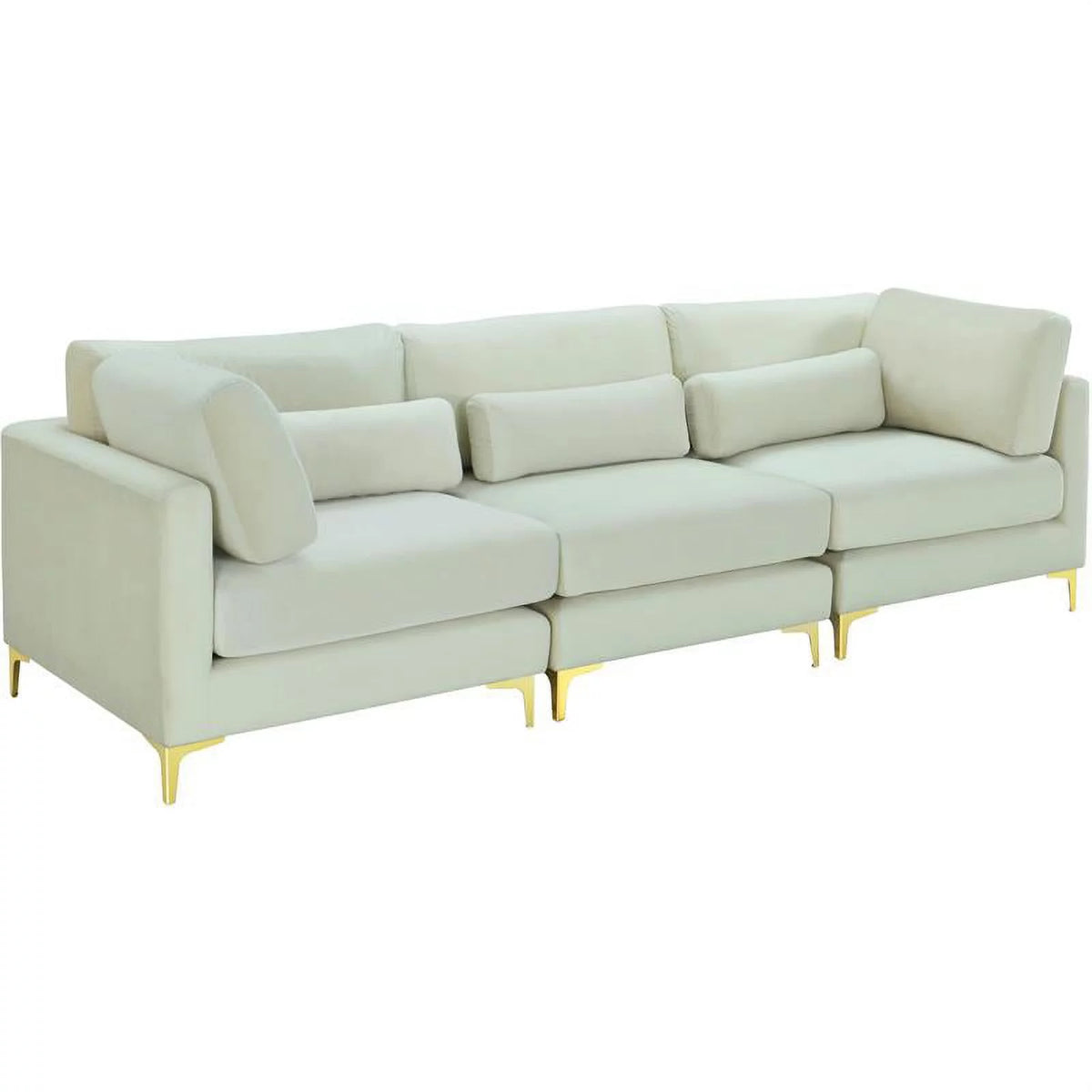 Cream Velvet Modular Sofa X820