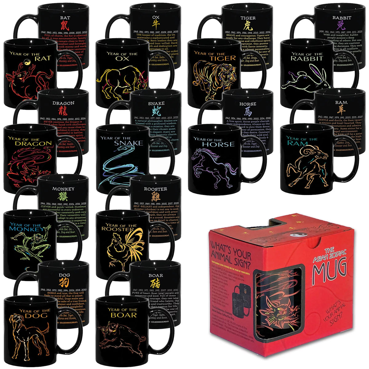 Chinese New Year of the SNAKE 3 PIECE MUG GIFT SET O29182