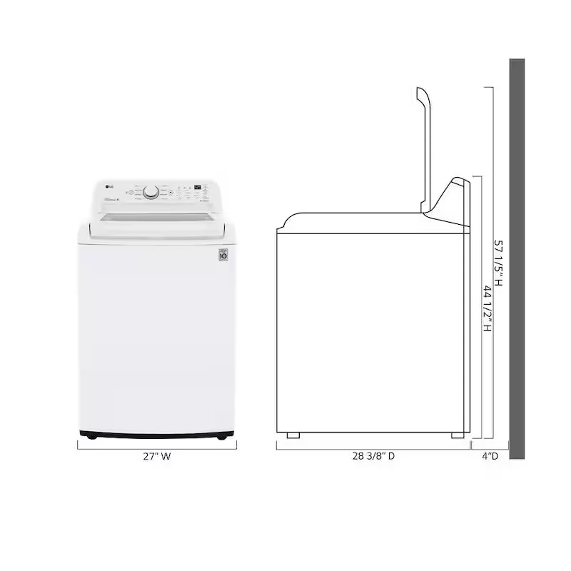 4.5 Cu. Ft. Top Load Washer in White M414882