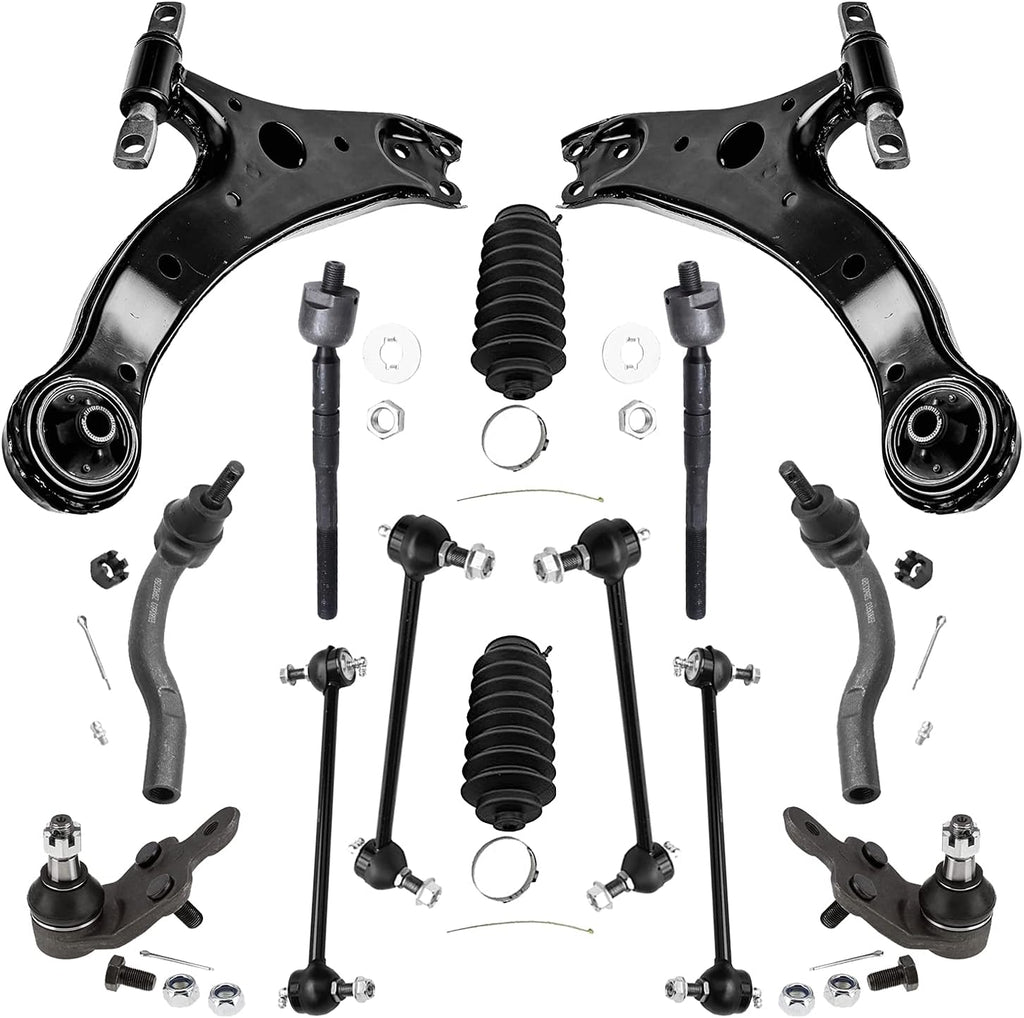 Front Lower Control Arms Ball Joints Sway Bars Tie Rods for 2007-2011 Toyota Camry Q740972
