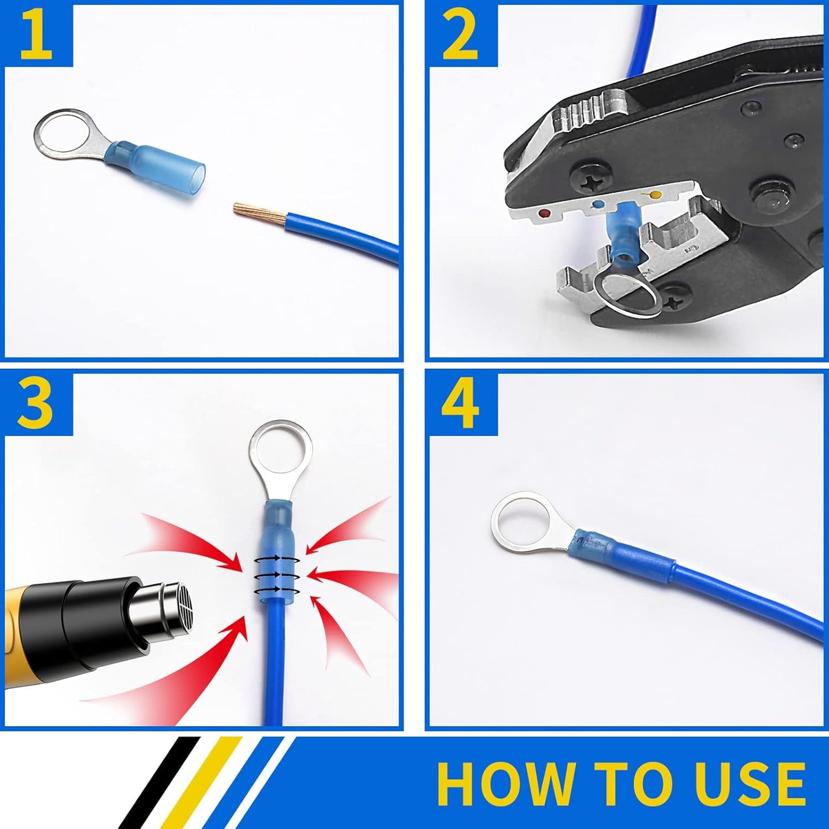 810PCS Heat Shrink Connectors Kit D867