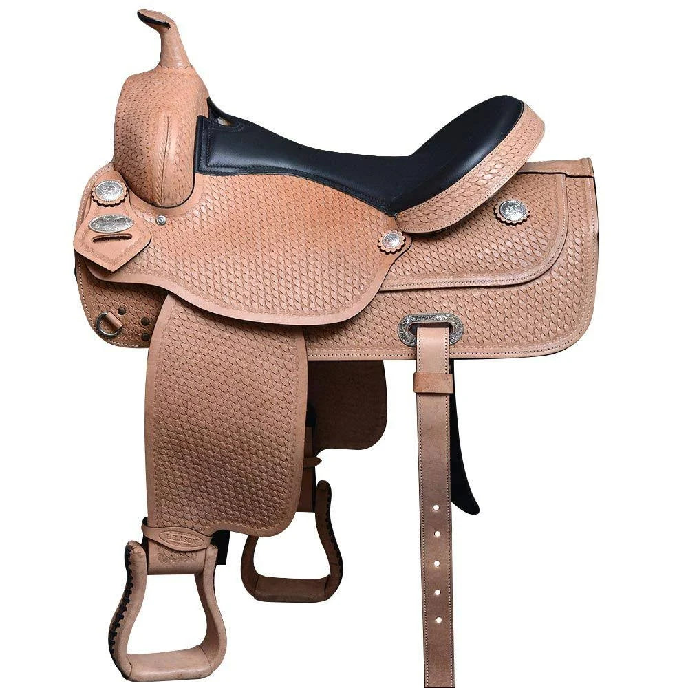 Western American Leather Draft Horse Saddle D24533