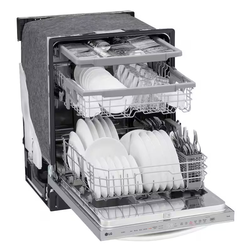 24 in. Smart Wi-Fi Dishwasher with 3rd Rack, Stainless Steel Q502
