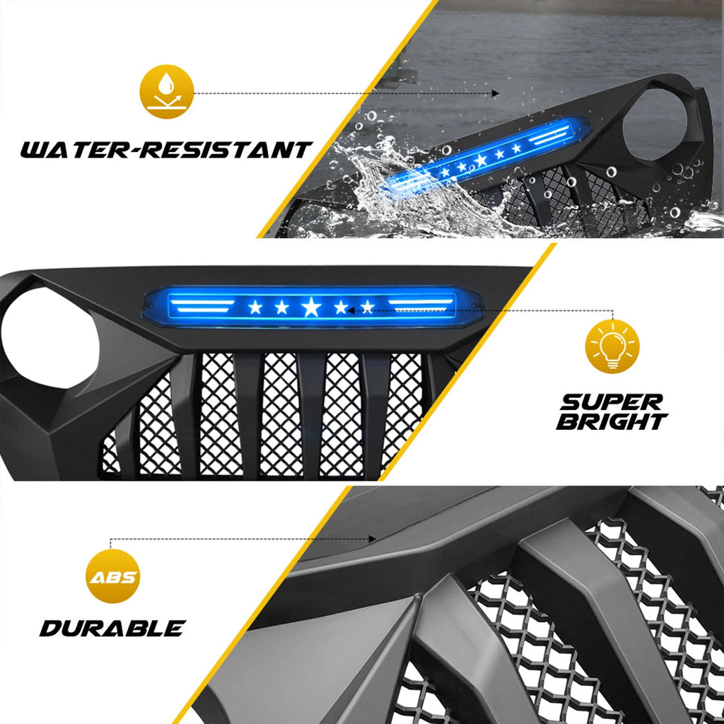 Grille with Blue Lights T13657