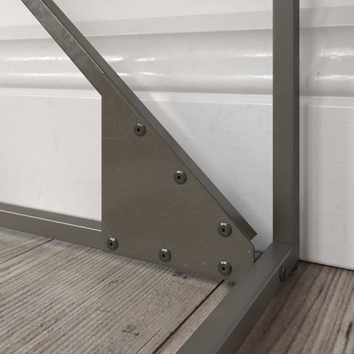 Grey Console Table with Drawers S845681