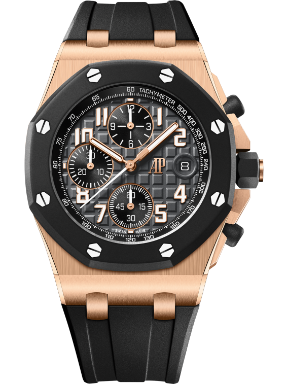 Pink Gold Anthracite Grey Dial Chronograph 42mm D369