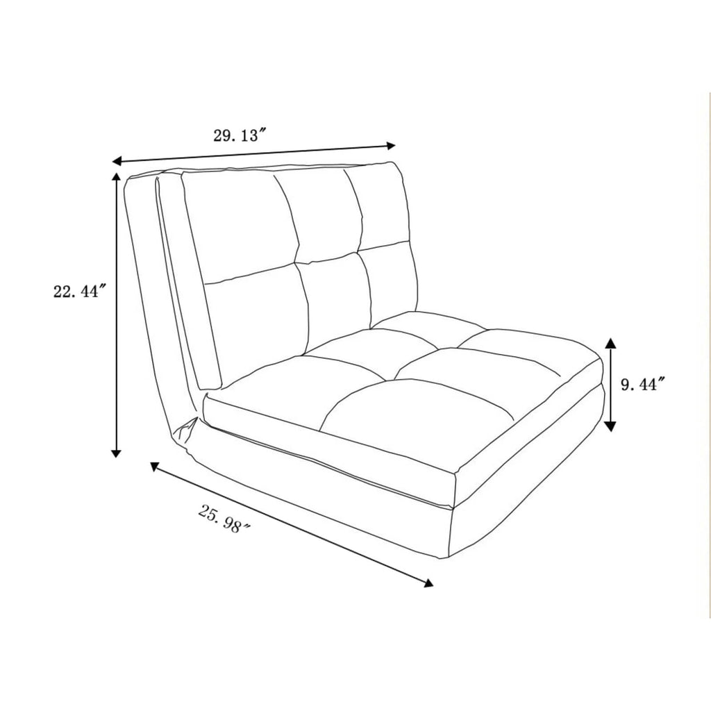 Loungie Microsuede Flip Convertible Chair Q90126
