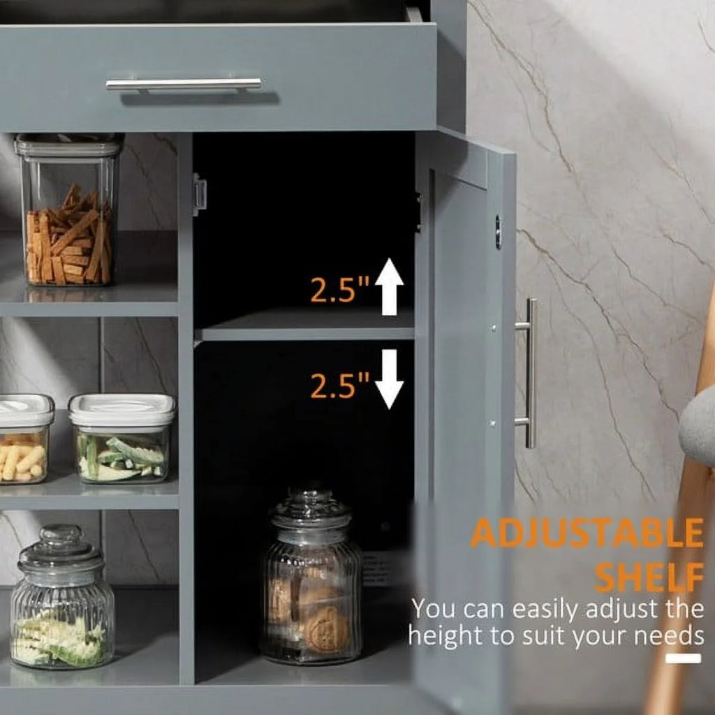 Kitchen Island Cart on Wheels W36691