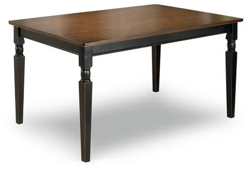 Black/Brown Dining Table R71094