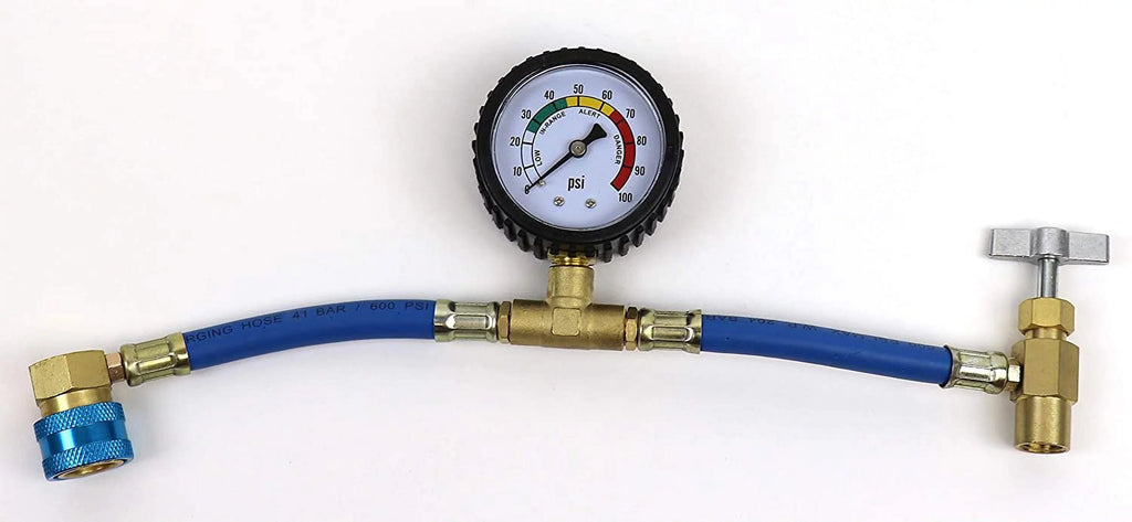 8oz Refrigerant 2 Cans & Brass Can Tap with Gauge N574