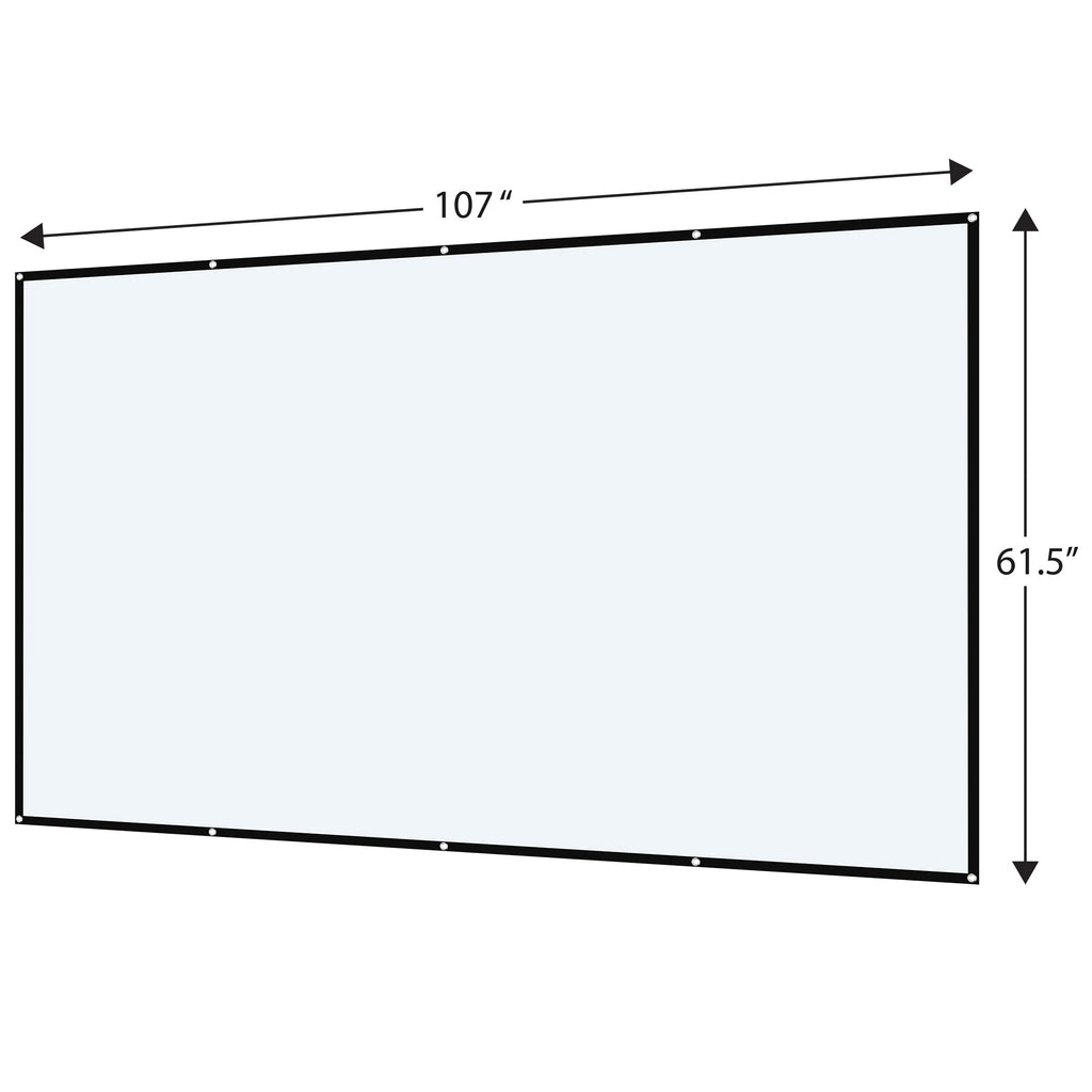 White Indoor/Outdoor Folding Projector Screen E875208