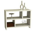 White Bookend Console Table G12526