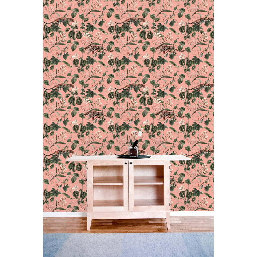Retro Tropical Pattern Peel and Stick Wallpaper M512