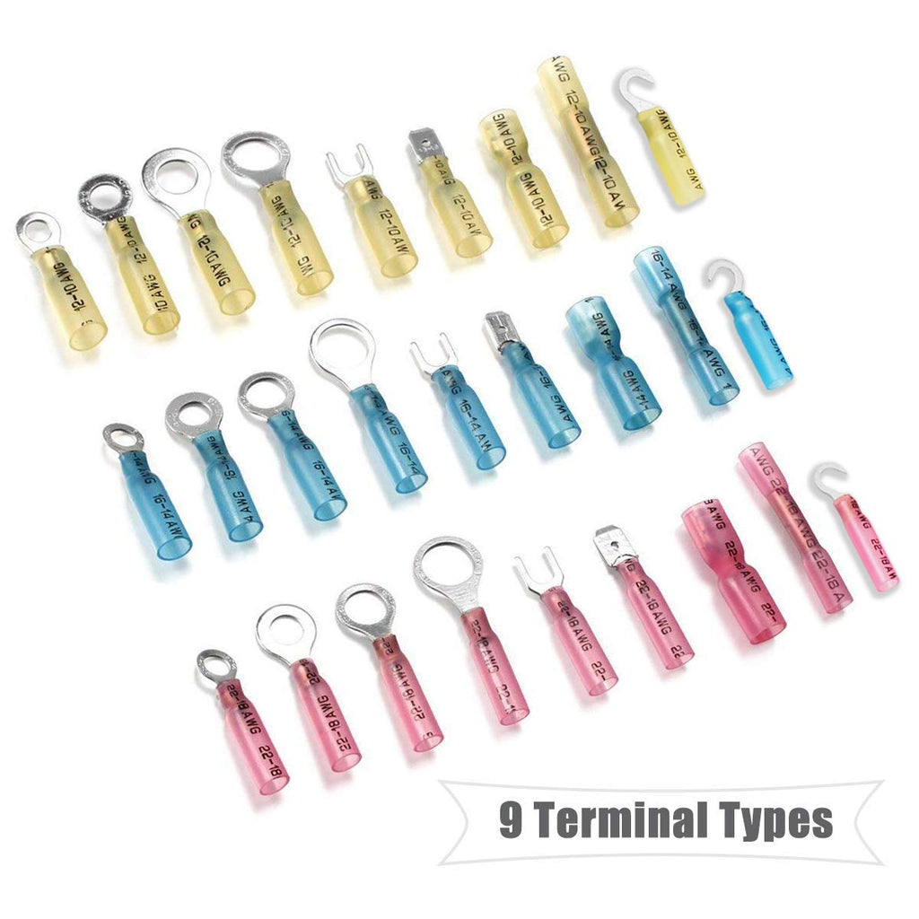 810PCS Heat Shrink Connectors Kit D867